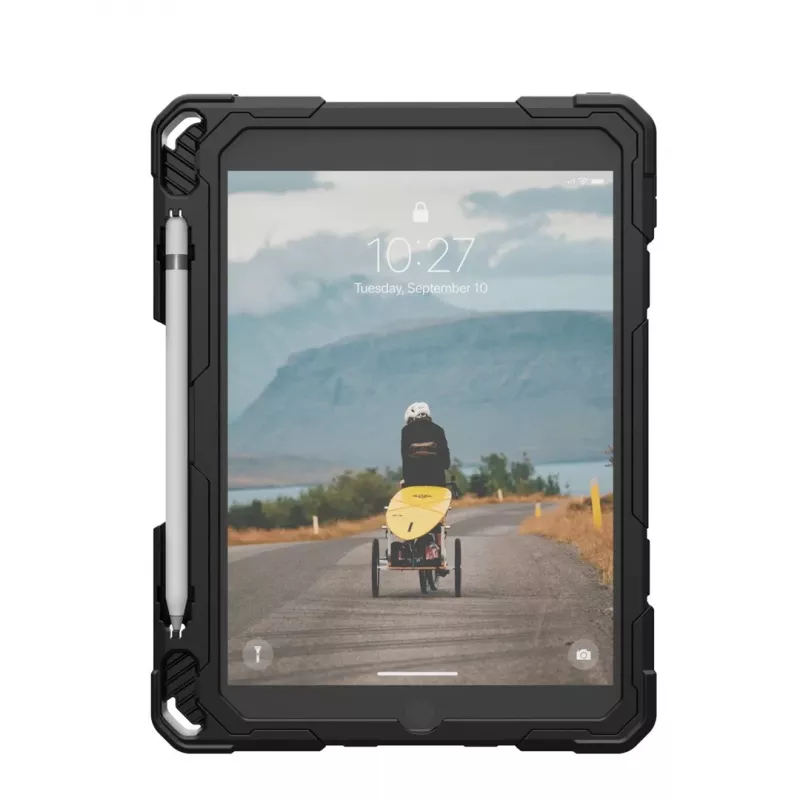 Tahvelarvuti kaitseraam Urban Armor Gear Plasma Healthcare Apple iPad 10.9 tolli (10. põlvkond, 2022) jaoks — 27,7 cm, alusrežiim, 0,49 kg