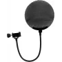 Mikrofoni popfilter Omnitronic mudel 60006250 metallist must, ümmargune võrk-tuulekaitse