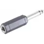 ShiverPeaks BS57003 juhtmepistik 6,3 mm must roostevaba teras isane/emane