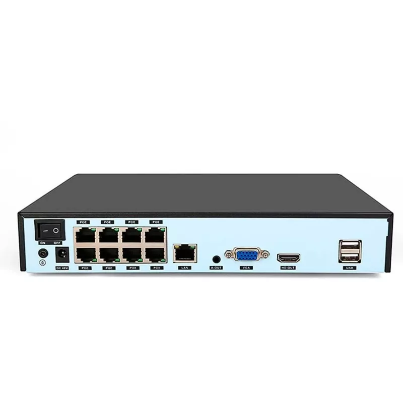 FOSCAM FN9108HE võrgusalvesti 8-kanaliline 5MP POE NVR Must