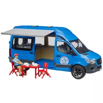 BRUDER Camper MB Sprinter 02684 juhiga – mudelsõiduki mänguasi