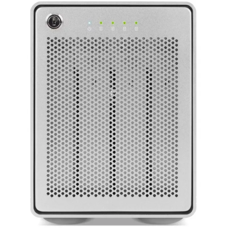 Mercury Elite Pro Quad, kettakorpus, hõbedane, USB 3.2 Gen 2, RAID-valmis