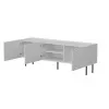 TV-kapp Cama LUCCA 3D 165×40×59 cm, valge, puitlaastplaadist pealispind