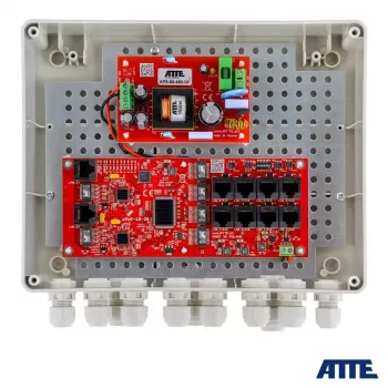 Väline PoE lüliti Atte IP-8-20-L2 — 8-pordiline lüliti IP-kaameratele, mudel 18314