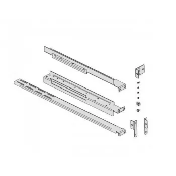 EVER UPS-i rack-kinnituskomplekt, mudel W/OP-ZA00-0002/00, reguleeritav rööbaste vahekaugus 800–1200 mm, hõbedane