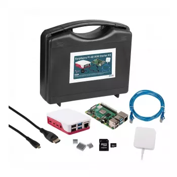 Siwa Raspberry PI4B - 8GB - Täiskomplekt punase/valge korpusega (SI-RPI4B-FULL8GB)