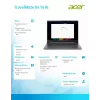 Sülearvuti Acer TravelMate P4 TMX414-51-TCO 14-tolline WUXGA IPS, Intel iU5, 32GB RAM, 512GB SSD, Wi‑Fi 7, Windows 11 Pro, 3-aastane kohapealne JTP