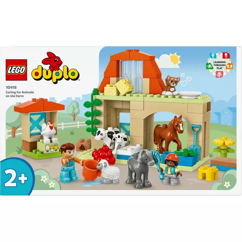 Ehitusmänguasi LEGO DUPLO Farm Animal Care komplekt 10416 — 74 tükki, 2 minifiguuri, vanus 2+