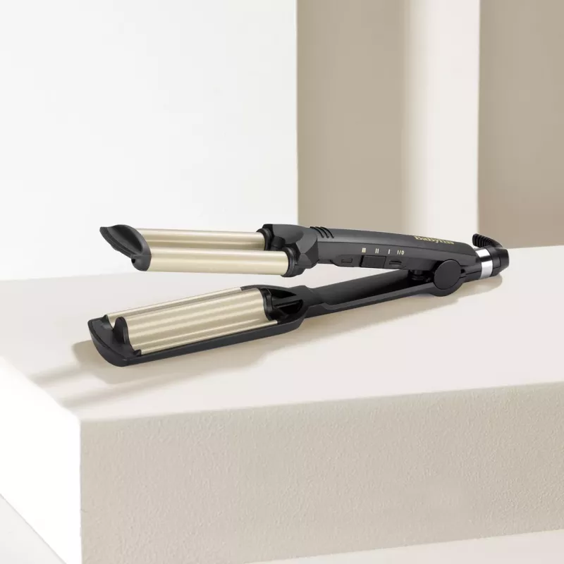 BaByliss C260E EasyWaves tekstureeriv triikraud soe must, hõbe 70,9 (1,8 m)