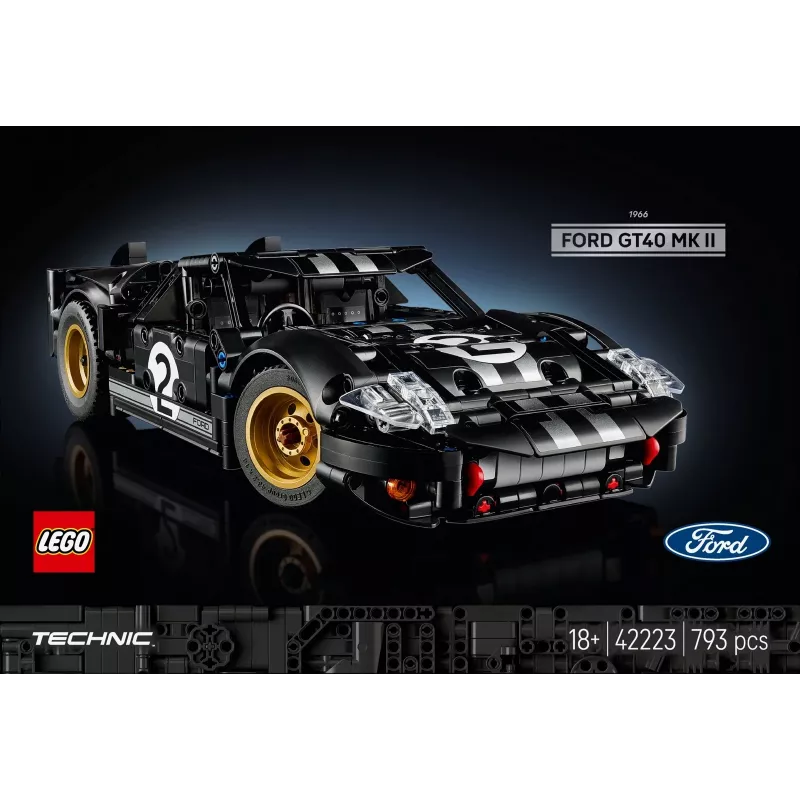LEGO TECHNIC 42223 1966 Ford GT40 MKII võidusõiduauto