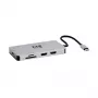 Eaton Tripp Lite USB-C dokk, kahe ekraaniga - 4K 60 Hz HDMI, USB 3.2 Gen 1, USB-A jaotur, GbE, mälukaart, 100W PD laadimine, hall - dokkimisjaam - USB-C - 2 x HDMI - 1GbE (U442-DOCK)