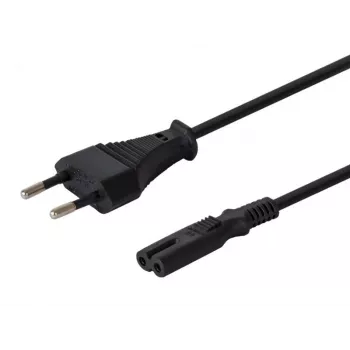 Toitekaabel SAVIO CL-97 — 1,2 m, toitepistik tüüp E -> IEC C7, must
