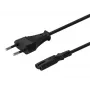 Toitekaabel SAVIO CL-97 — 1,2 m, toitepistik tüüp E -> IEC C7, must