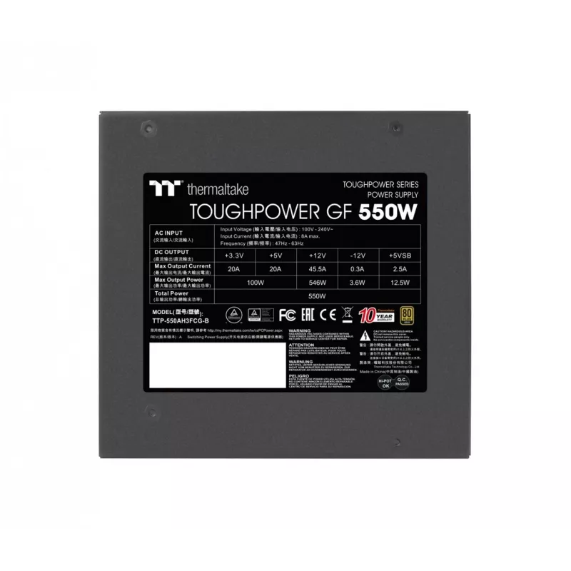 Toiteplokk Toughpower GF 550W modulaarne 80+Gold