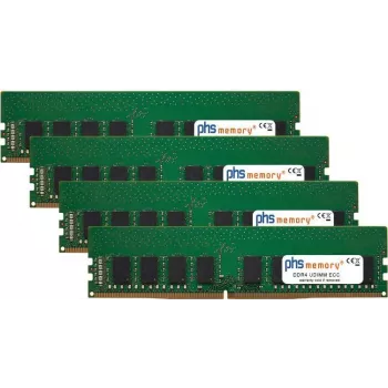 PHS-memory 64 GB (4x16 GB) komplekt RAM-mälu Dell Precision 3430 Towerile DDR4 UDIMM ECC 2666 MHz PC4-2666V-E (SP284181)