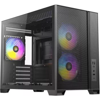 Antec Enclosure Mini FLUX M Micro-ATX/Mini-ITX o.N. BK retail - Midi/Mini Tower - ATX (0-761345-10253-7)