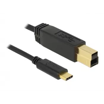 USB-kaabel DeLOCK 83675 USB 3.2 Gen 2 1m USB C USB B Must