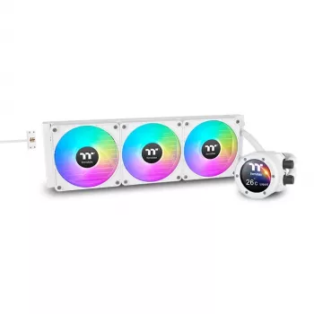 K Thermaltake Liquid Cooling Thermaltake TH420 V2 Ultra EX ARGB Sync All-In-One vedelikjahuti - Lumivalge versioon