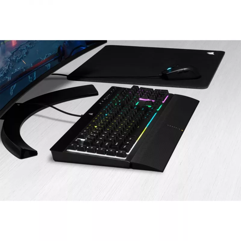 Corsair K55 RGB PRO klaviatuur mängimiseks USB QWERTZ Saksa must