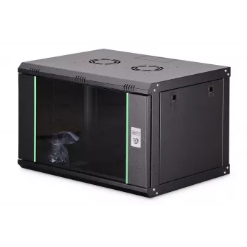 Seinale paigaldatav 19-tolline püstikapp DIGITUS Dynamic-N DN-37101 — 7U, 600x450 mm, IP20, võtmelukk, koostamata