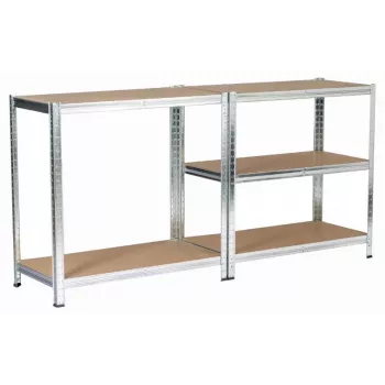 Metallist laoriiul hõbedane 180X90X40CM