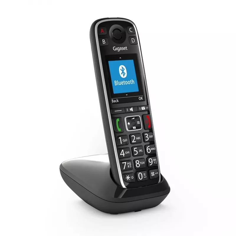 Gigaset E720 Analoog/DECT telefon kõne tuvastusega Must