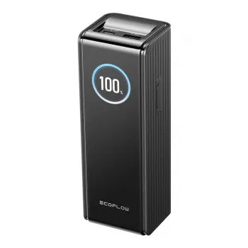 Akupank EcoFlow RAPID EF-RAPID25K140W-B-EU 25000 mAh, 3 porti (2×USB-C, 1×USB-A), Must