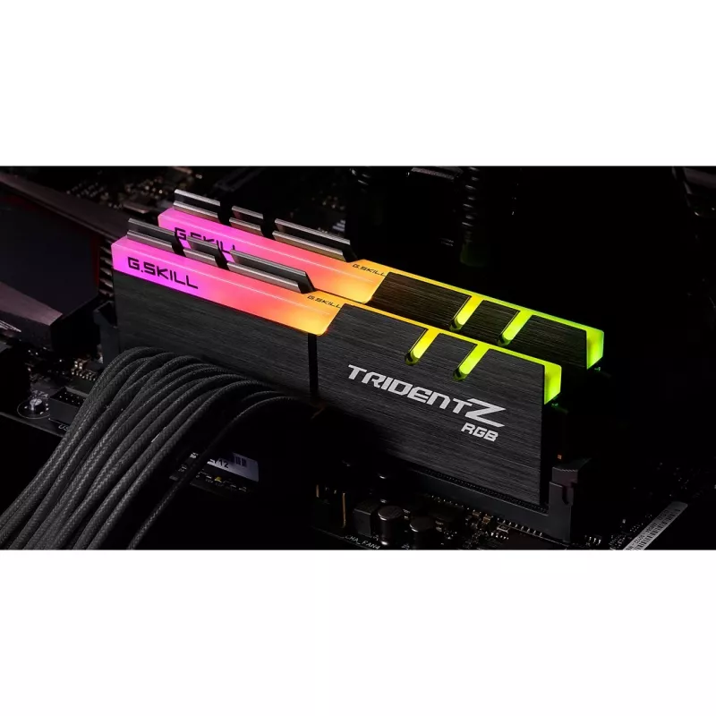 DIMM 16 GB DDR4-3600 (2x 8 GB) Dual-Kit, Arbeitsspeicher schwarz, F4-3600C16D-16GTZRC, Trident Z RGB, INTEL XMP