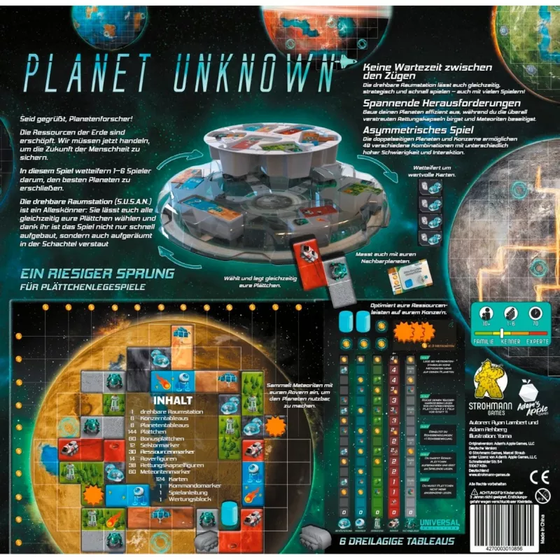 Planet Unknown, lauamäng
