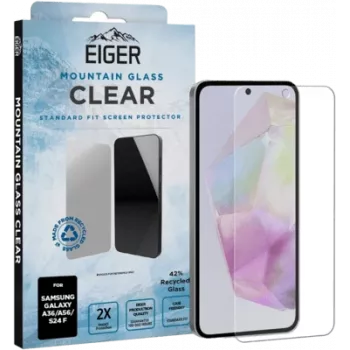 Karastatud klaasist ekraanikaitse Eiger Eiger A36 A56 S24 FE Clear Galaxy