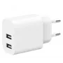 Laadija Gembird TA-UC-2A12-01 siseruumides AC 2.4A 2 USB valge