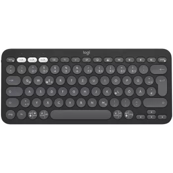 Logitech Pebble Keys 2 K380s - Klaviatuur - Juhtmevaba - Bluetooth LE - QWERTZ - Saksa - Tonal Graphite (920-011795)