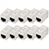 Digitus CAT 6A varjestatud modulaarkopplerid 10 tk RJ-45 kullatud kontaktidega