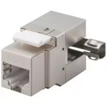 Wentronic Goobay CAT 6 KeyStone RJ45 Jack, STP Shielded, 250 MHz - Ühendus: LSA, 90° nurga all väljund (95901)