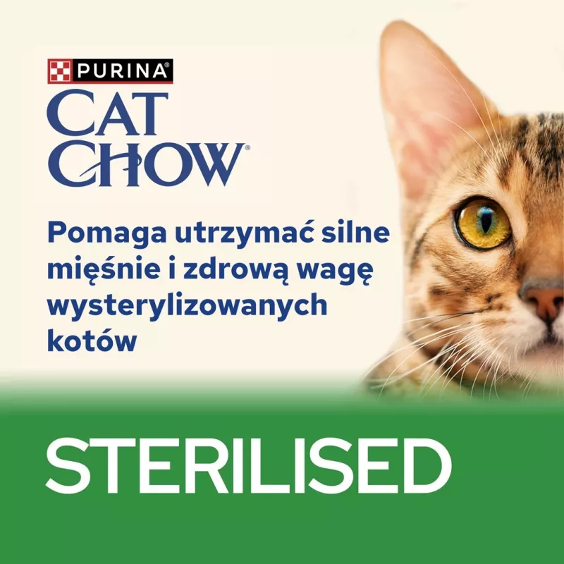 PURINA Cat Chow Sterilised Gig Kana ja baklažaaniga - märg kassitoit 85 g