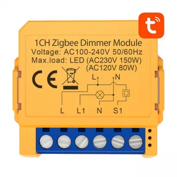 Nutikas pistikupesa lüliti Avatto ZDMS16-2 ZigBee ühilduv energiamonitooringuga