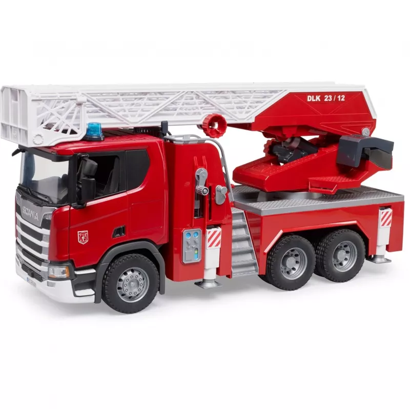 Tuletõrjeauto BRUDER Scania Super 560R Punane Valge Plastik 3+