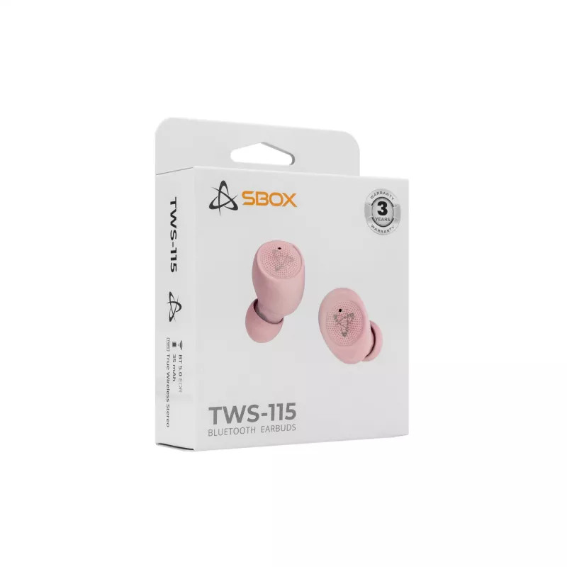 Kõrvaklapid SBOX EB-TWS115 Roosa