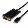 ROLINE 11.04.5975 Video kaabel-adapter 1 m Mini DisplayPort VGA (D-Sub) Must (11.04.5975)