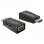 Adapter DeLOCK 65901 HDMI A - VGA ja 3,5 mm heli, must