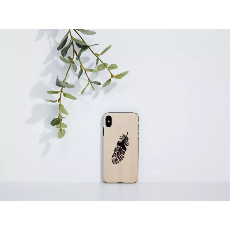 Man and wood telefoniümbris iPhone X/XS jaoks — Indian Must kaitsev kate