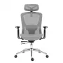 Pöörlev kontoritool mark adler Expert 5.3 Hall Võrk — ergonoomiline, reguleeritava kõrgusega, nimmetugi, peatoe, käetugedega