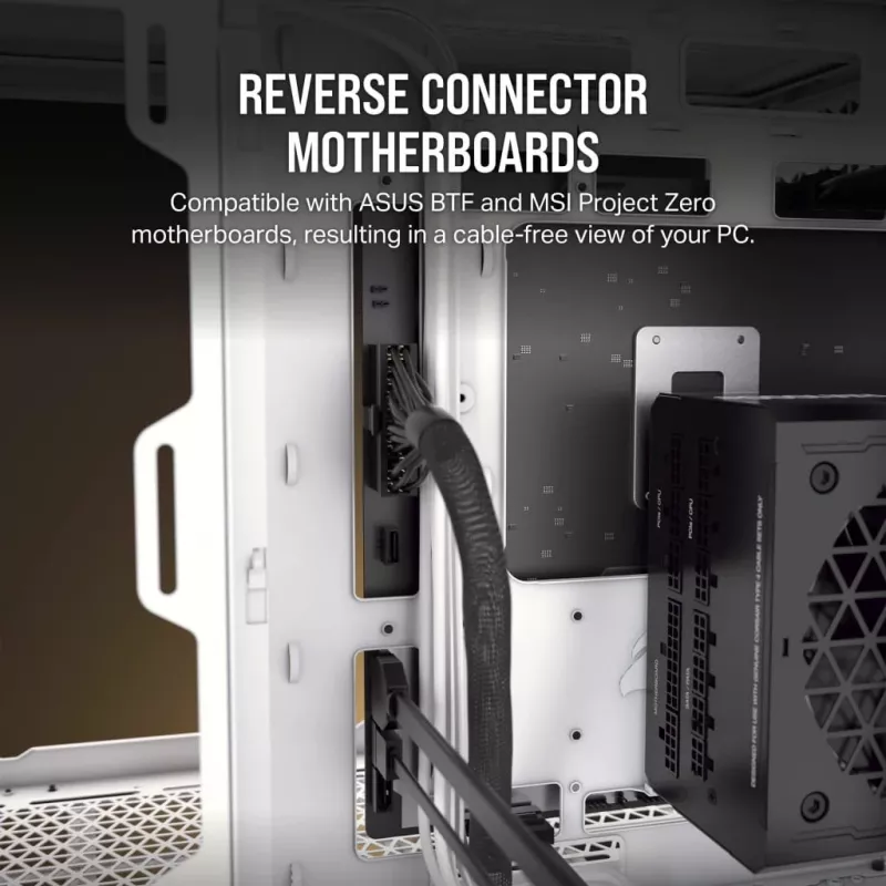 Corsair 2500D AIRFLOW Micro ATX kahekambriline arvutikorpus – valge CC-9011264-WW