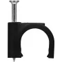 Goobay Cable Clip 12 mm, must (64684)