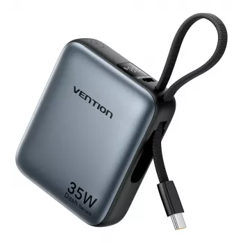 Akupank Vention FHEH0 liitiumpolümeer 10000 mAh 35W USB-C must