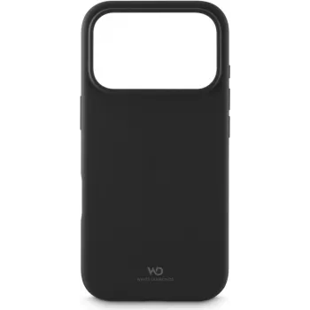 Kaitsev telefonikott valged teemandid Apple iPhone 17 Pro jaoks — Urban Case, must
