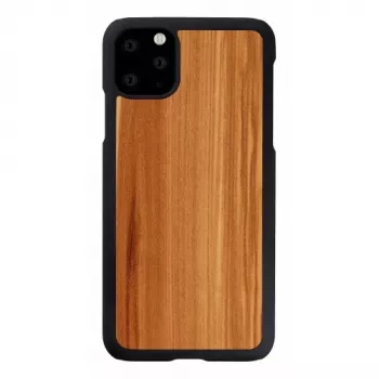 Nutitelefoni ümbris man and wood iPhone 11 Pro Max jaoks — cappuccino must viimistlus
