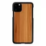 Nutitelefoni ümbris man and wood iPhone 11 Pro Max jaoks — cappuccino must viimistlus