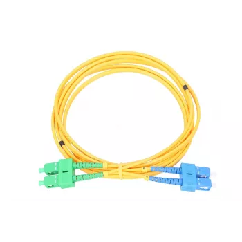 Extralink Patchcord SC/UPC - SC/APC, Single‑mode duplex, G.652D fiiber, PVC 3 mm, 5 m