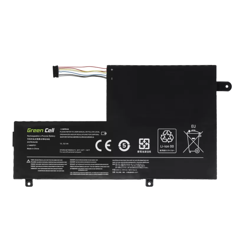 aku roheline Cell LE124 for Lenovo Yoga 500-14IBD 500-14ISK 500-15IBD 500-15ISK